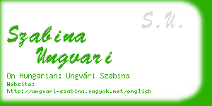 szabina ungvari business card
